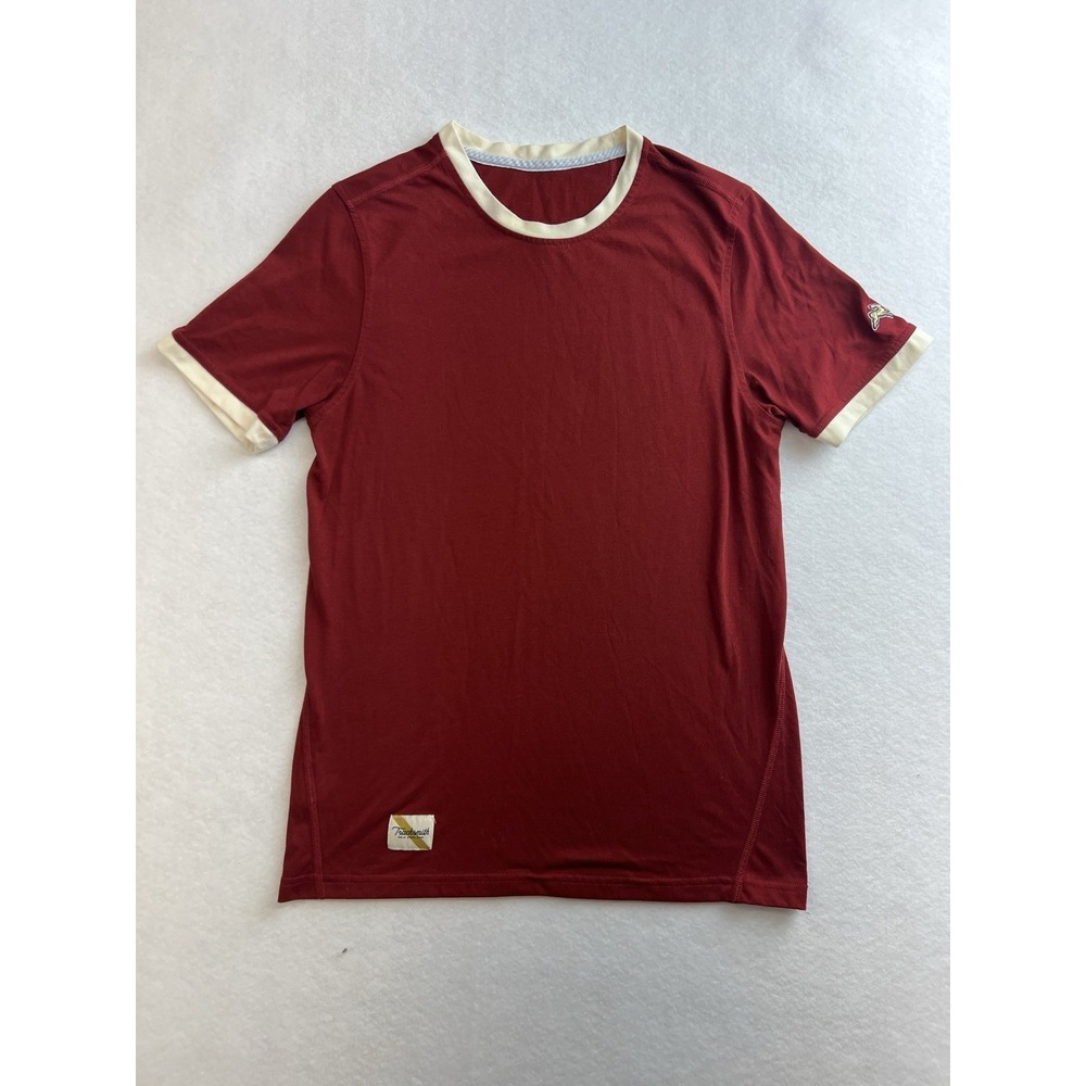 Tracksmith Men's Horizon Tee Running Active Gym Short Sleeve Shirt Red